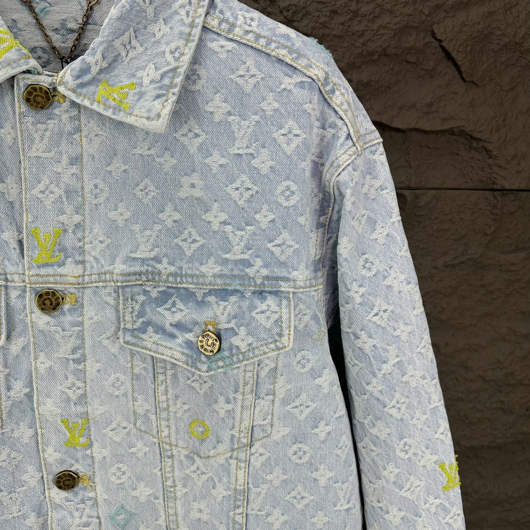 Louis Vuitton LV 2024 Pre-Fall Runway Monogram Denim Jacket