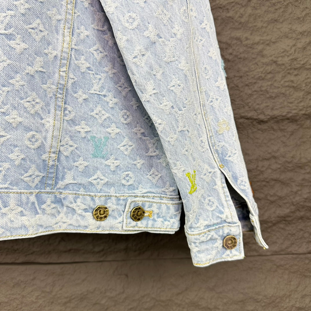 Louis Vuitton LV 2024 Pre-Fall Runway Monogram Denim Jacket