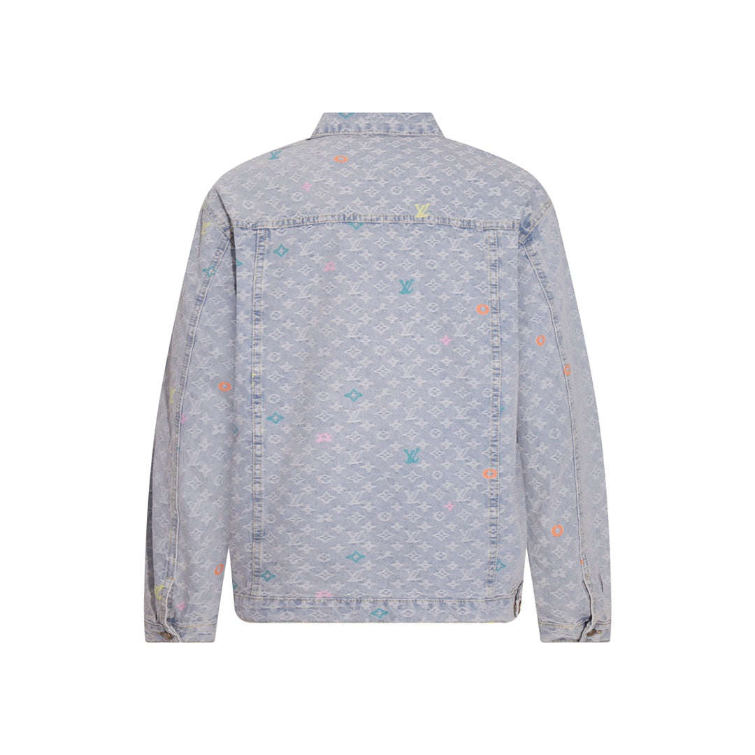 Louis Vuitton x Tyler 24SS Monogram Floral Embroidered “Candy” Denim Jacket