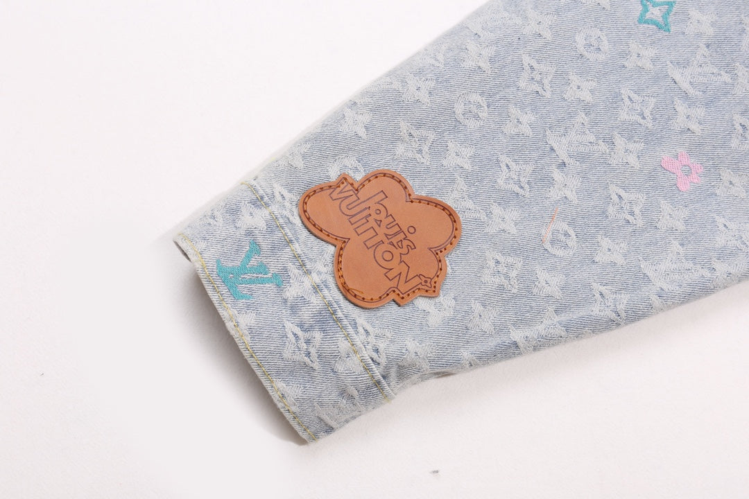 Louis Vuitton x Tyler 24SS Monogram Floral Embroidered “Candy” Denim Jacket