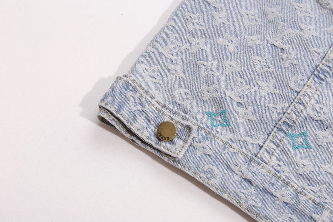 Louis Vuitton x Tyler 24SS Monogram Floral Embroidered “Candy” Denim Jacket