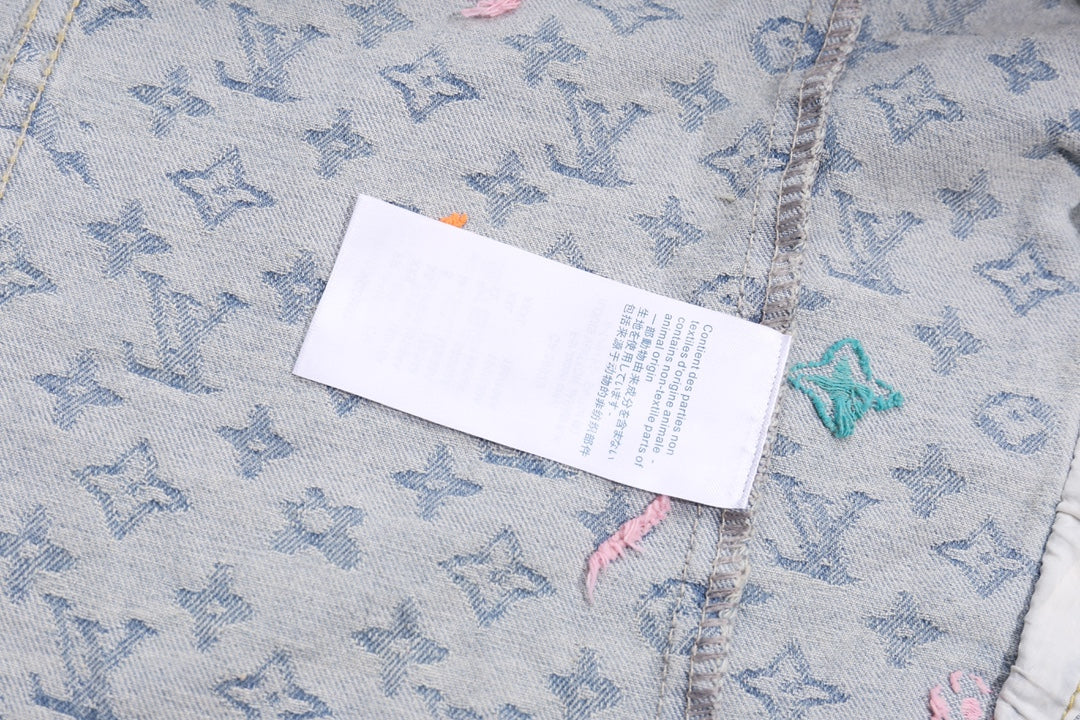 Louis Vuitton x Tyler 24SS Monogram Floral Embroidered “Candy” Denim Jacket