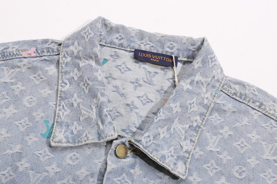 Louis Vuitton x Tyler 24SS Monogram Floral Embroidered “Candy” Denim Jacket