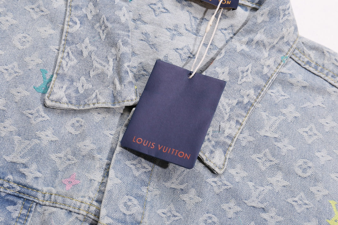 Louis Vuitton x Tyler 24SS Monogram Floral Embroidered “Candy” Denim Jacket