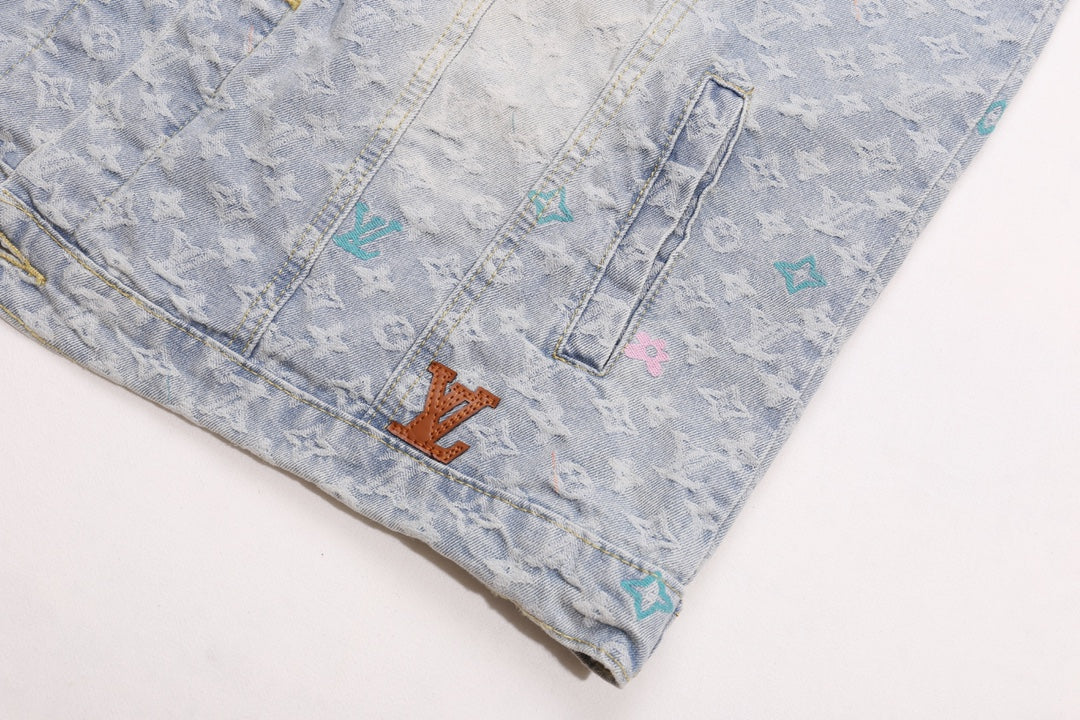 Louis Vuitton x Tyler 24SS Monogram Floral Embroidered “Candy” Denim Jacket
