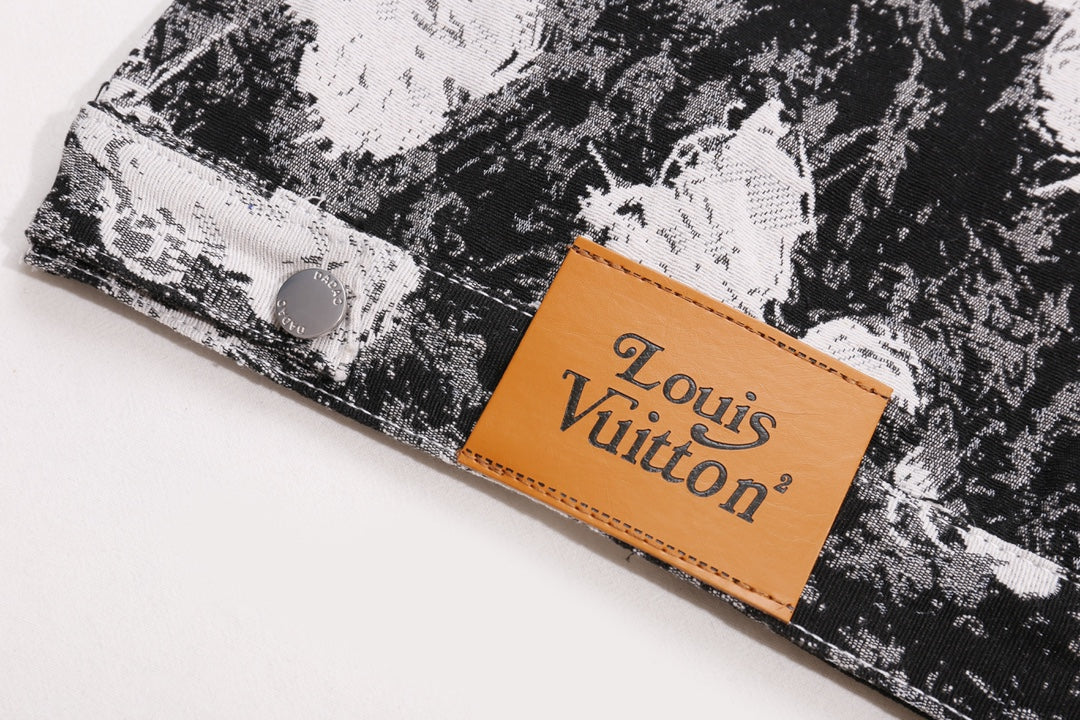 Louis Vuitton LV Monogram Floral Print Denim Jacket – Premium ZP Quality