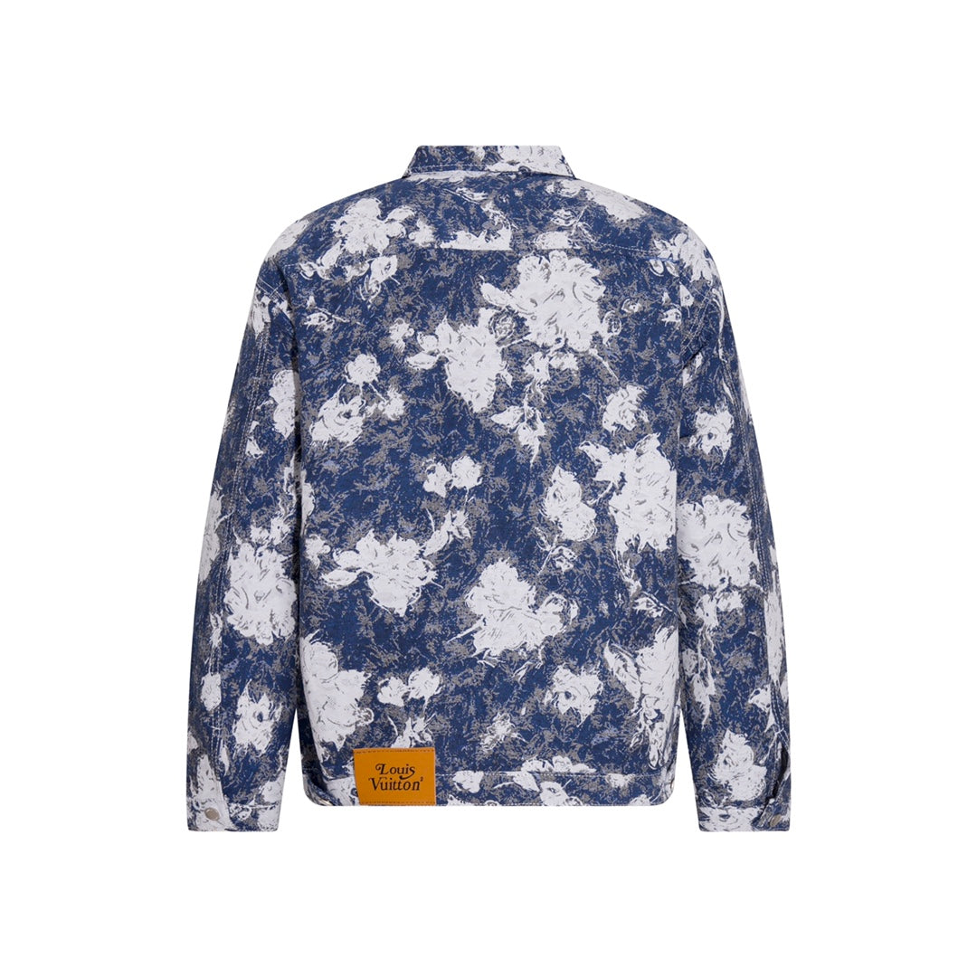 Louis Vuitton LV Monogram Floral Print Denim Jacket – Premium ZP Quality