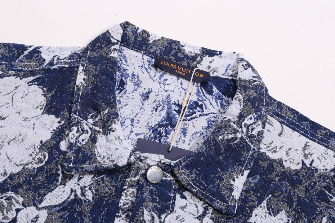 Louis Vuitton LV Monogram Floral Print Denim Jacket – Premium ZP Quality