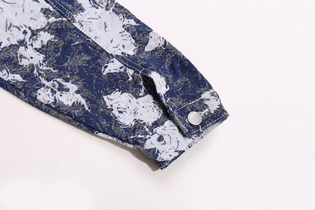 Louis Vuitton LV Monogram Floral Print Denim Jacket – Premium ZP Quality