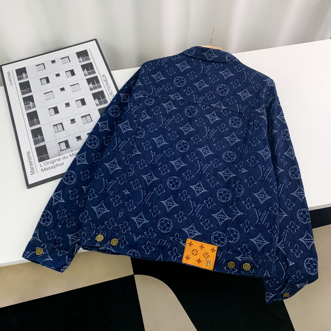 Louis Vuitton Monogram Jacquard Denim Jacket – Celebrity Edition (Wang Hedi Same Style)