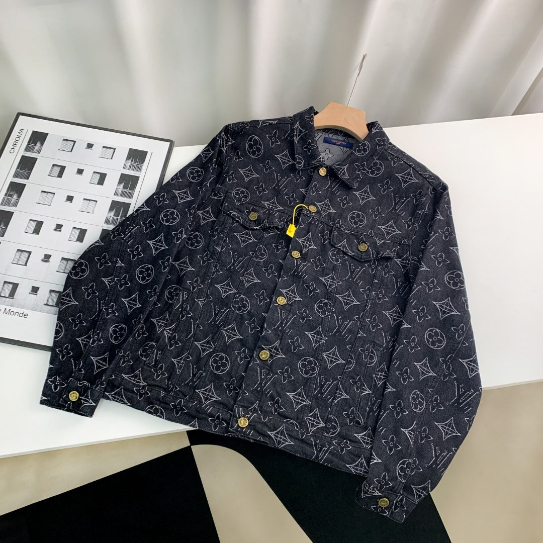 Louis Vuitton Monogram Jacquard Denim Jacket – Celebrity Edition (Wang Hedi Same Style)