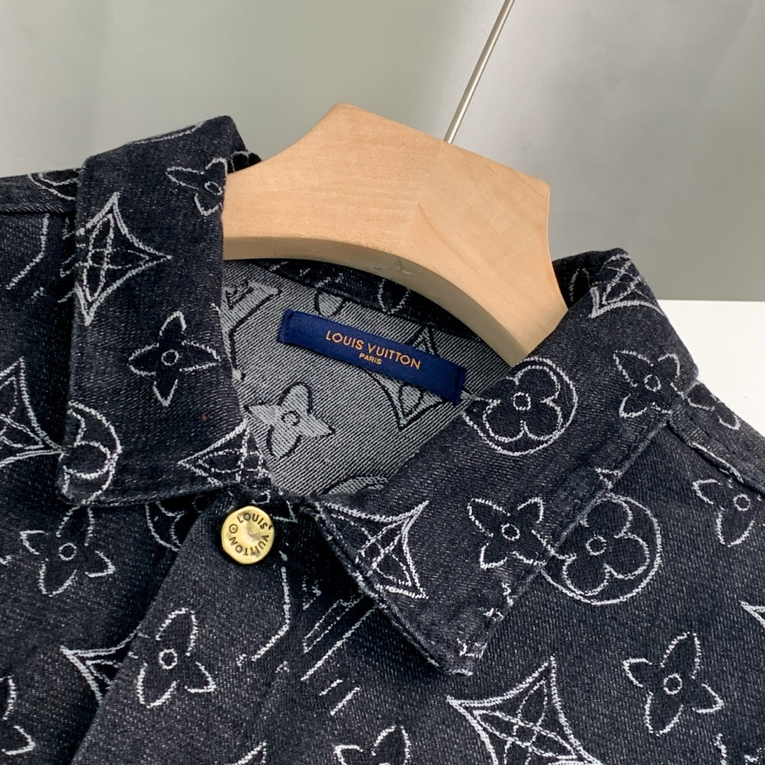 Louis Vuitton Monogram Jacquard Denim Jacket – Celebrity Edition (Wang Hedi Same Style)