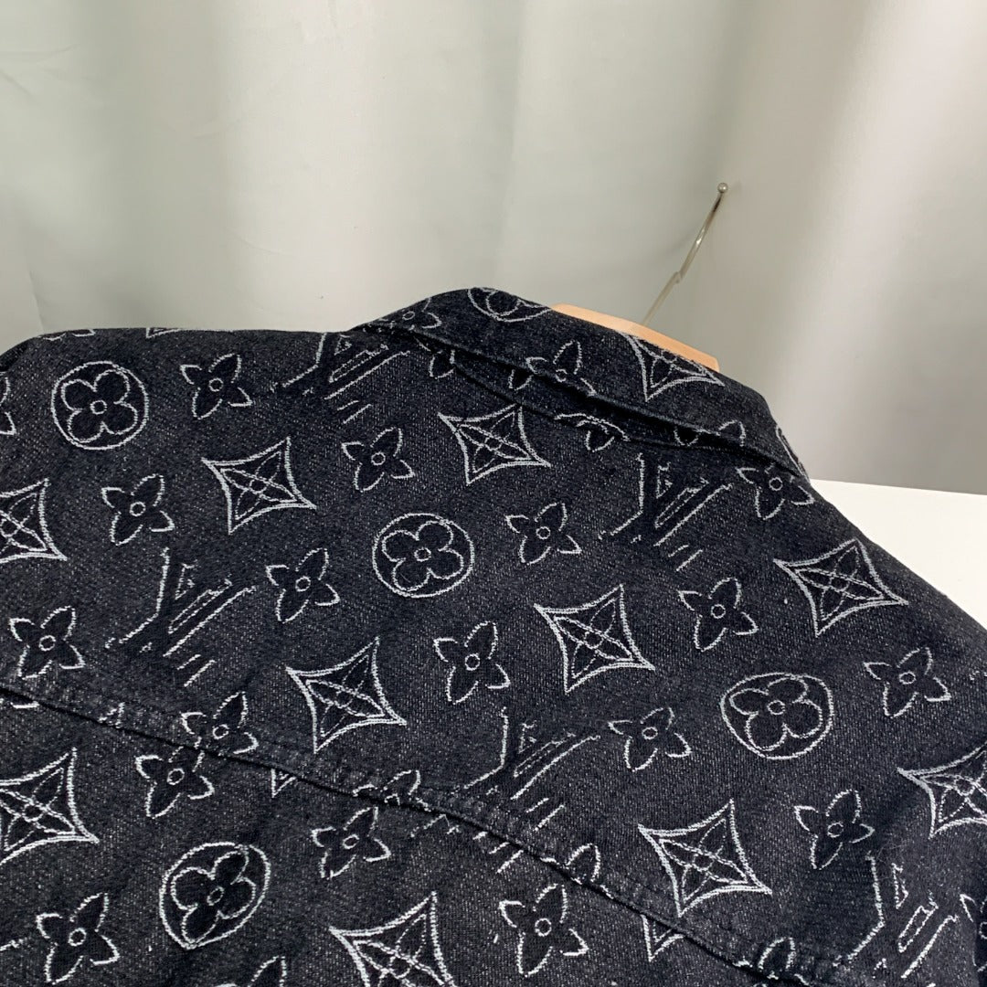 Louis Vuitton Monogram Jacquard Denim Jacket – Celebrity Edition (Wang Hedi Same Style)
