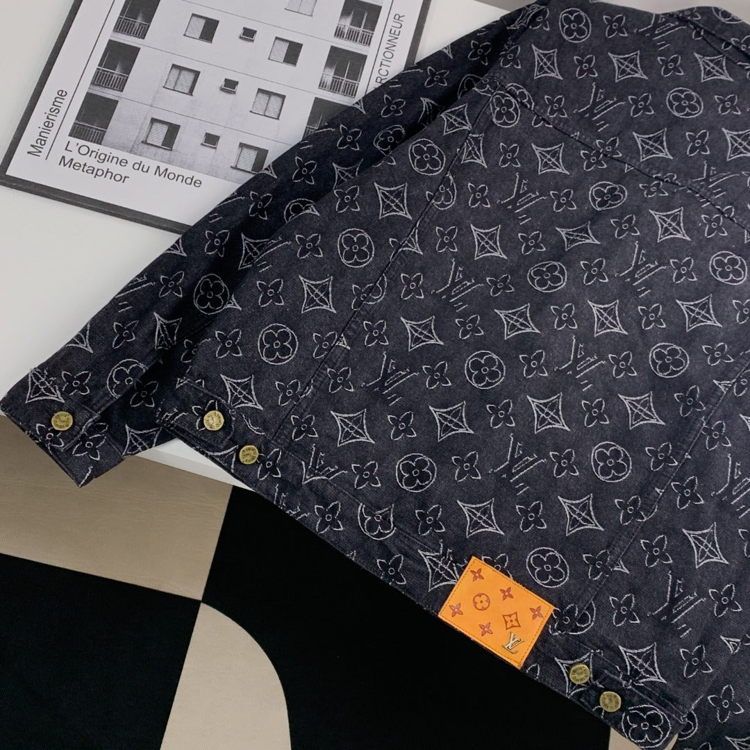 Louis Vuitton Monogram Jacquard Denim Jacket – Celebrity Edition (Wang Hedi Same Style)