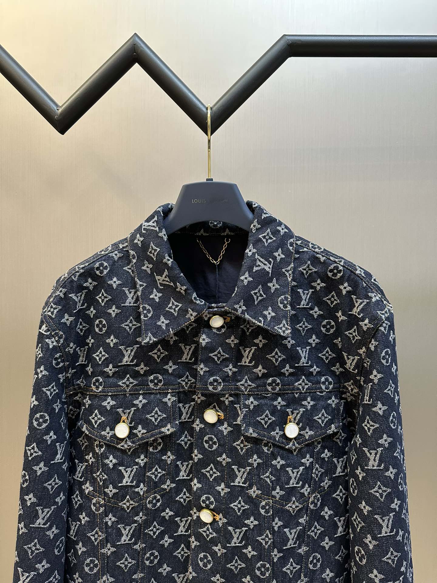 Louis Vuitton Monogram Denim Jacket – Unisex Jacquard Set