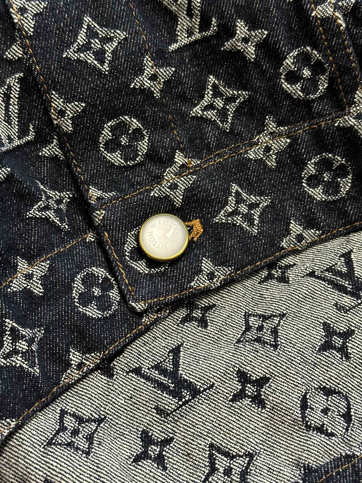 Louis Vuitton Monogram Denim Jacket – Unisex Jacquard Set