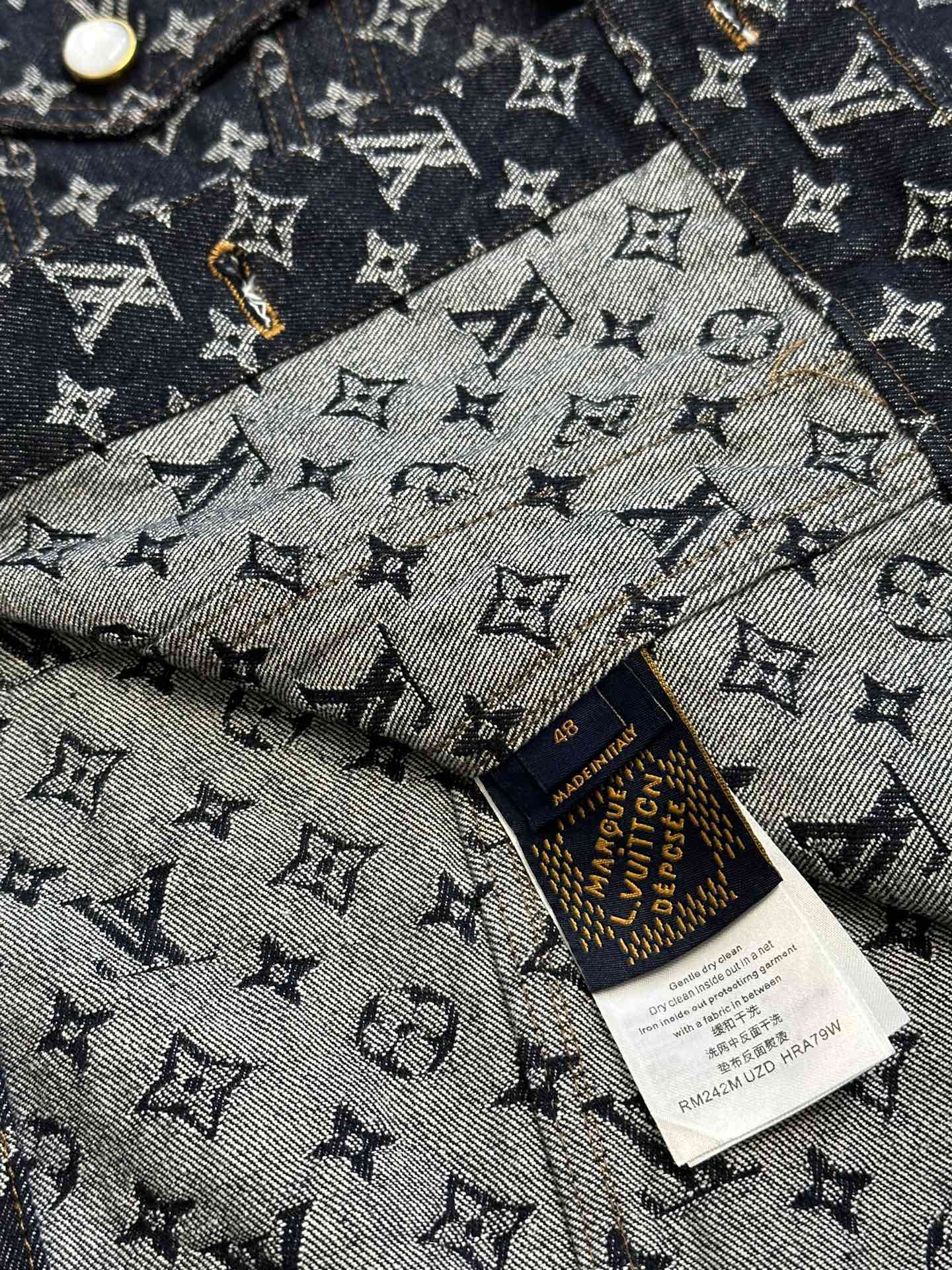 Louis Vuitton Monogram Denim Jacket – Unisex Jacquard Set