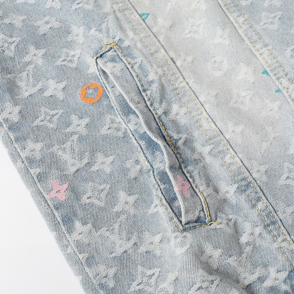 Louis Vuitton Full Monogram Denim Jacket – Washed Cotton Workwear Fit