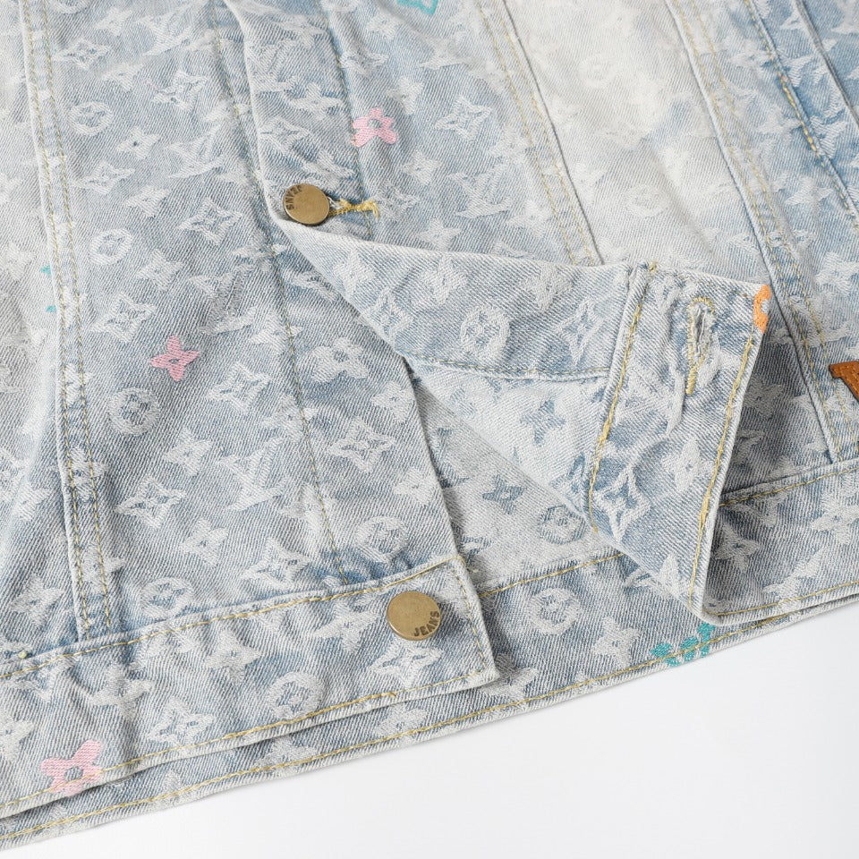 Louis Vuitton Full Monogram Denim Jacket – Washed Cotton Workwear Fit