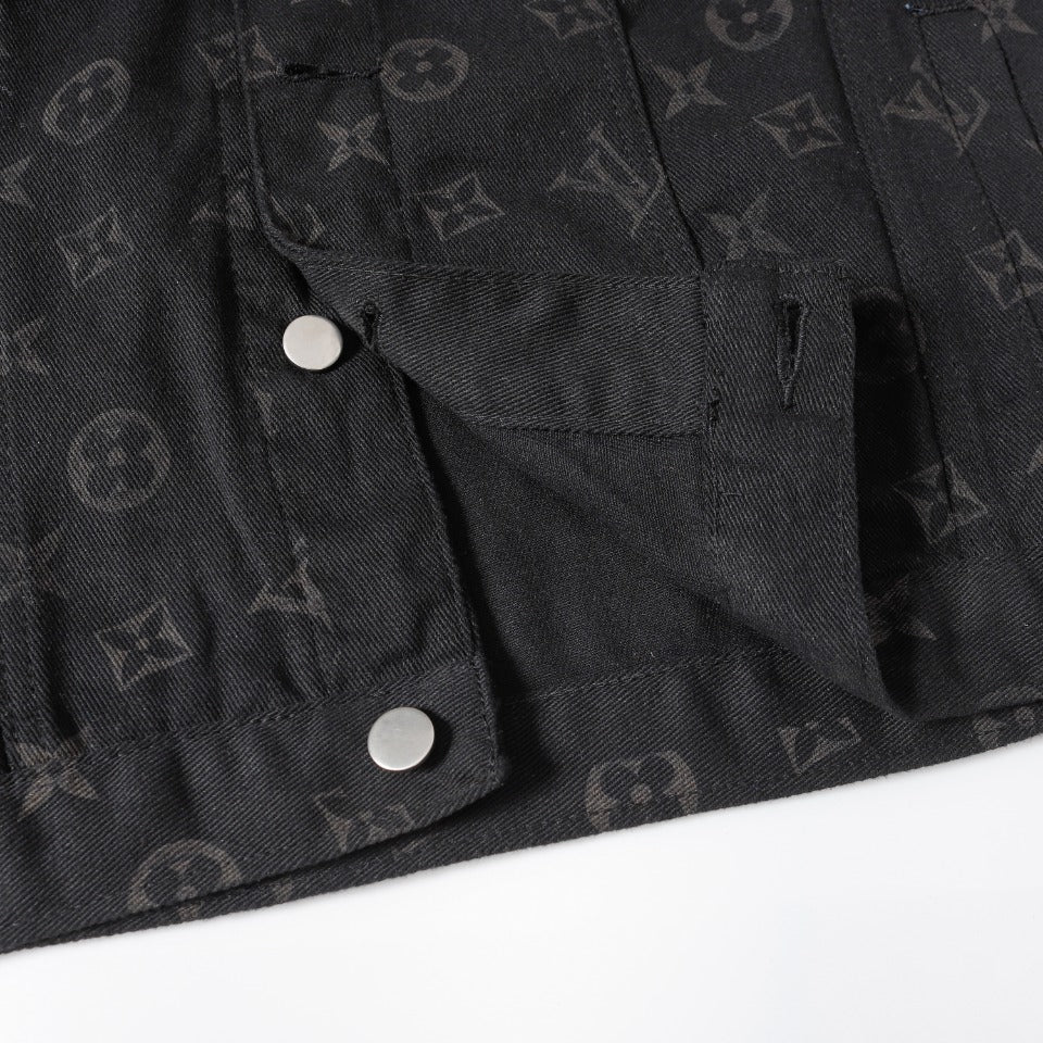 LV Louis Vuitton Monogram Denim Jacket | Sizes M–XXL