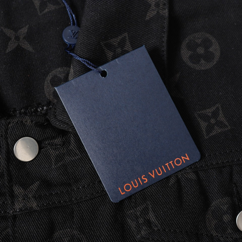 LV Louis Vuitton Monogram Denim Jacket | Sizes M–XXL