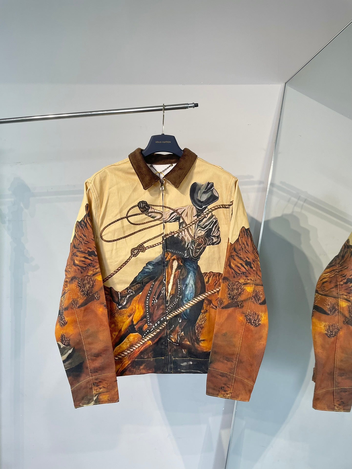 Louis Vuitton “Campfire Series” Horse Print Denim Jacket | Unisex | Sizes S–XL