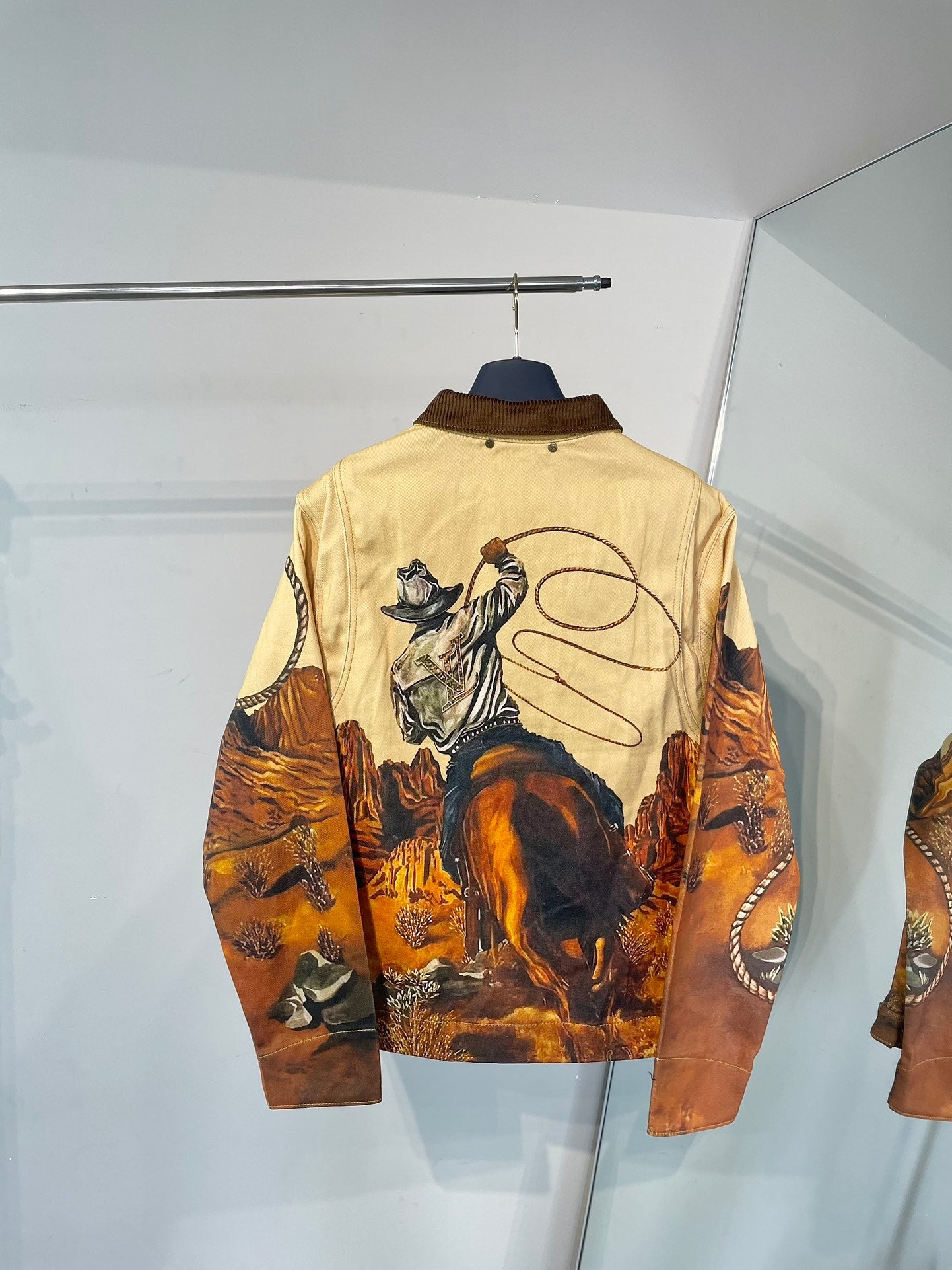 Louis Vuitton “Campfire Series” Horse Print Denim Jacket | Unisex | Sizes S–XL