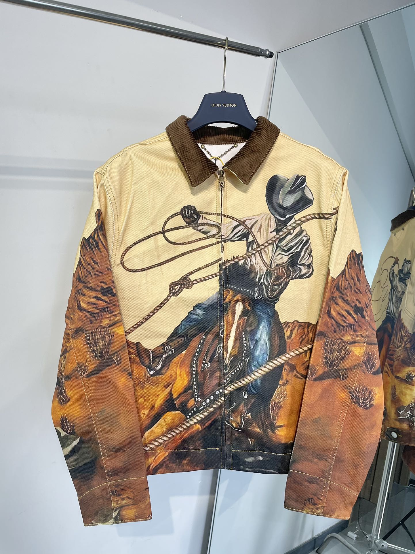 Louis Vuitton “Campfire Series” Horse Print Denim Jacket | Unisex | Sizes S–XL