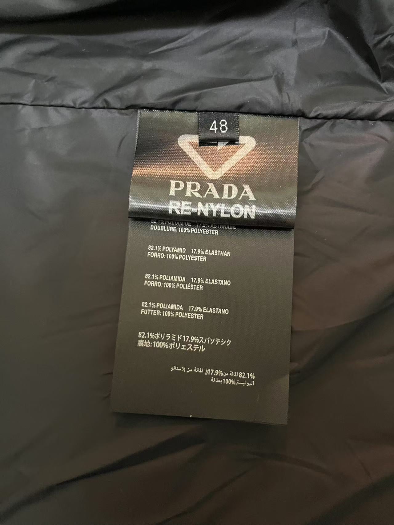 PRADA 0078 Premium Short Puffer Jacket｜90% White Goose Down