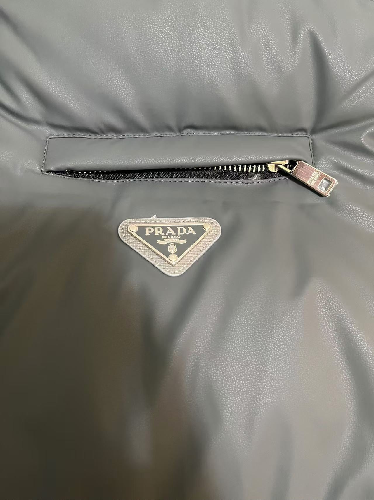 PRADA 0078 Premium Short Puffer Jacket｜90% White Goose Down