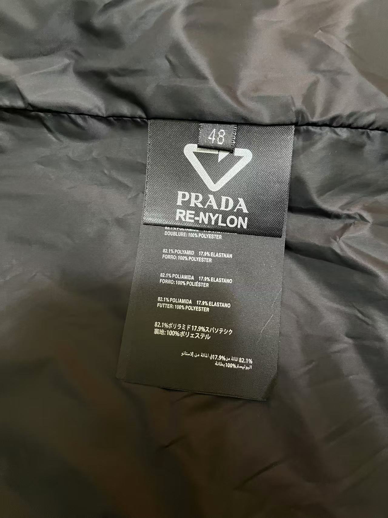 PRADA 0078 Premium Short Puffer Jacket｜90% White Goose Down