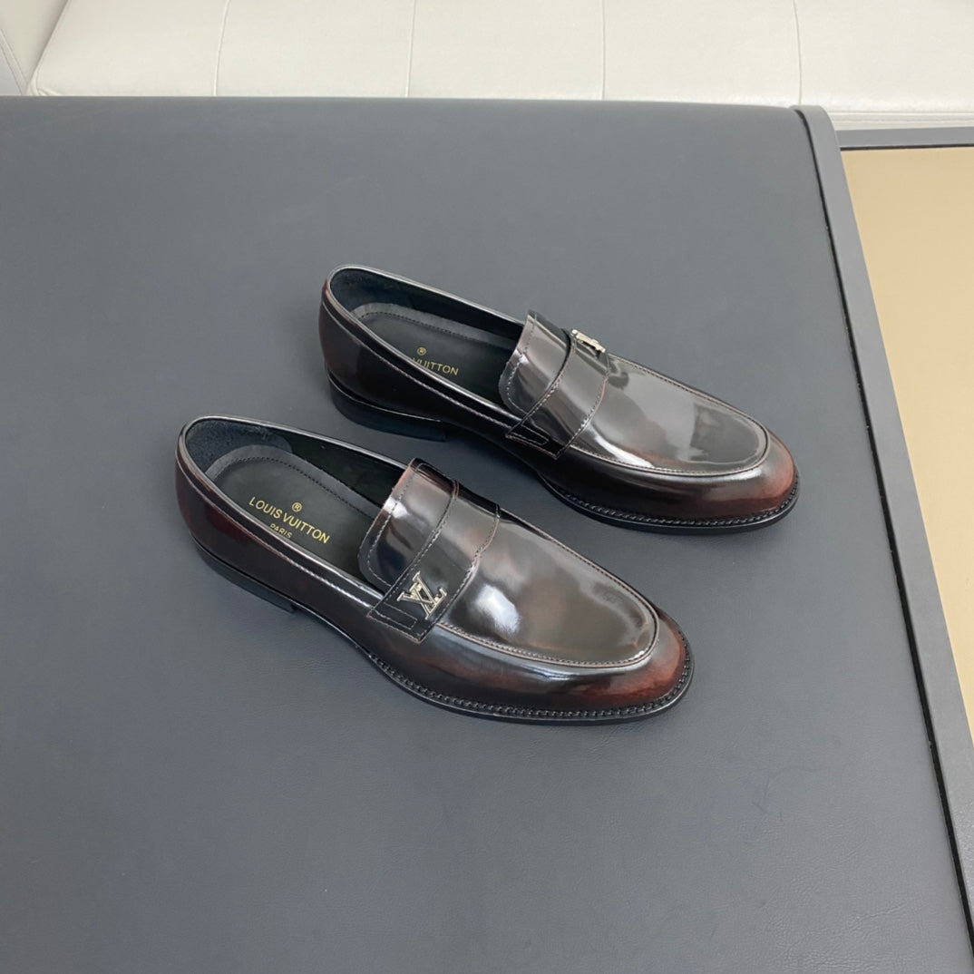 Luxury Italian Leather Dress Shoes – Premium Calf Patent Leather, Handcrafted Quality