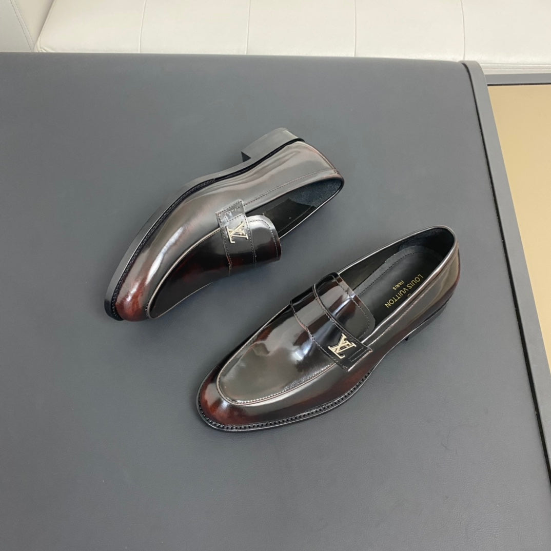 Luxury Italian Leather Dress Shoes – Premium Calf Patent Leather, Handcrafted Quality