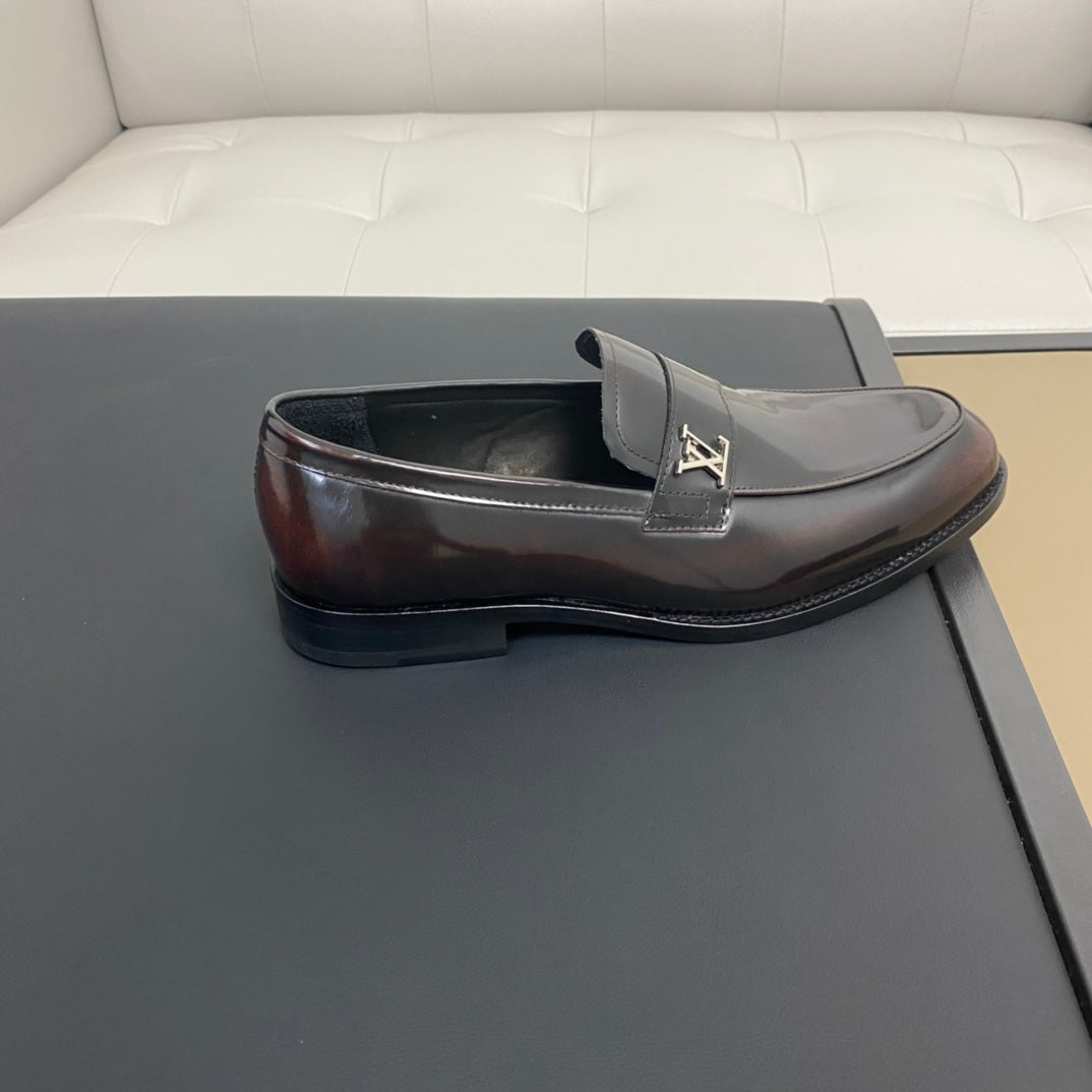 Luxury Italian Leather Dress Shoes – Premium Calf Patent Leather, Handcrafted Quality
