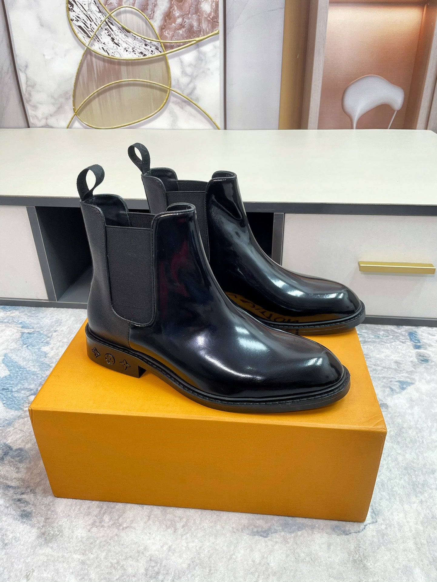 Luxury Italian Leather Dress Shoes – Premium Calf Patent Leather, Handcrafted Quality