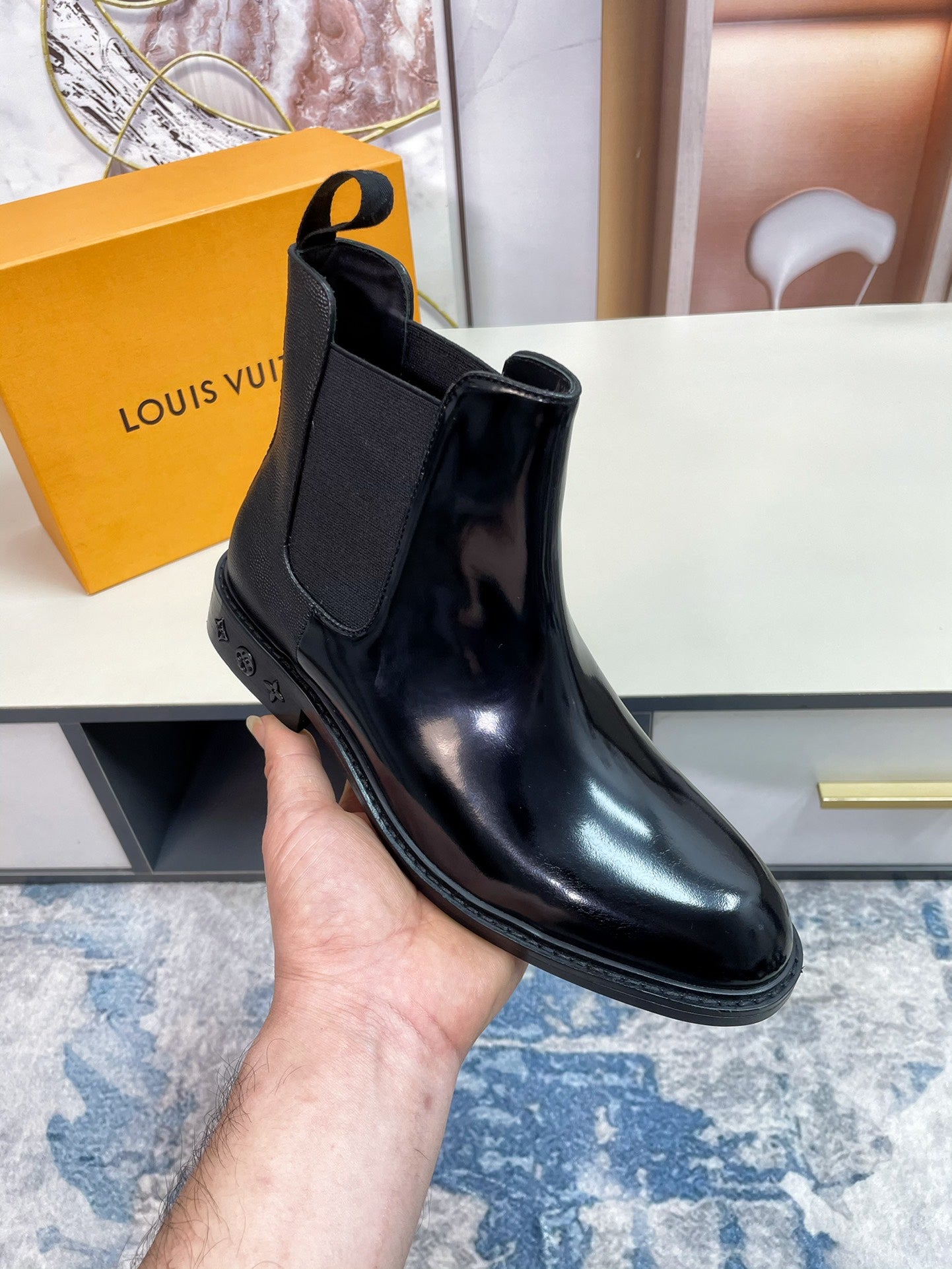 Luxury Italian Leather Dress Shoes – Premium Calf Patent Leather, Handcrafted Quality