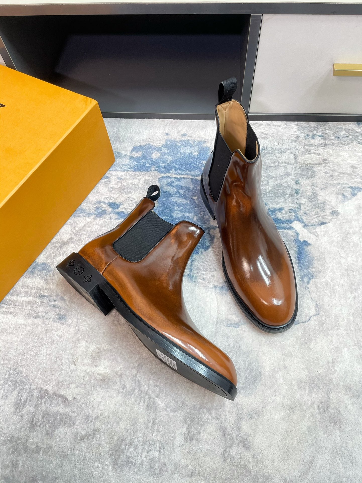 Luxury Italian Leather Dress Shoes – Premium Calf Patent Leather, Handcrafted Quality