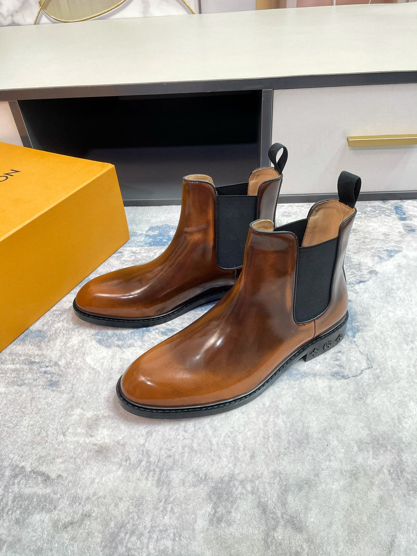 Luxury Italian Leather Dress Shoes – Premium Calf Patent Leather, Handcrafted Quality