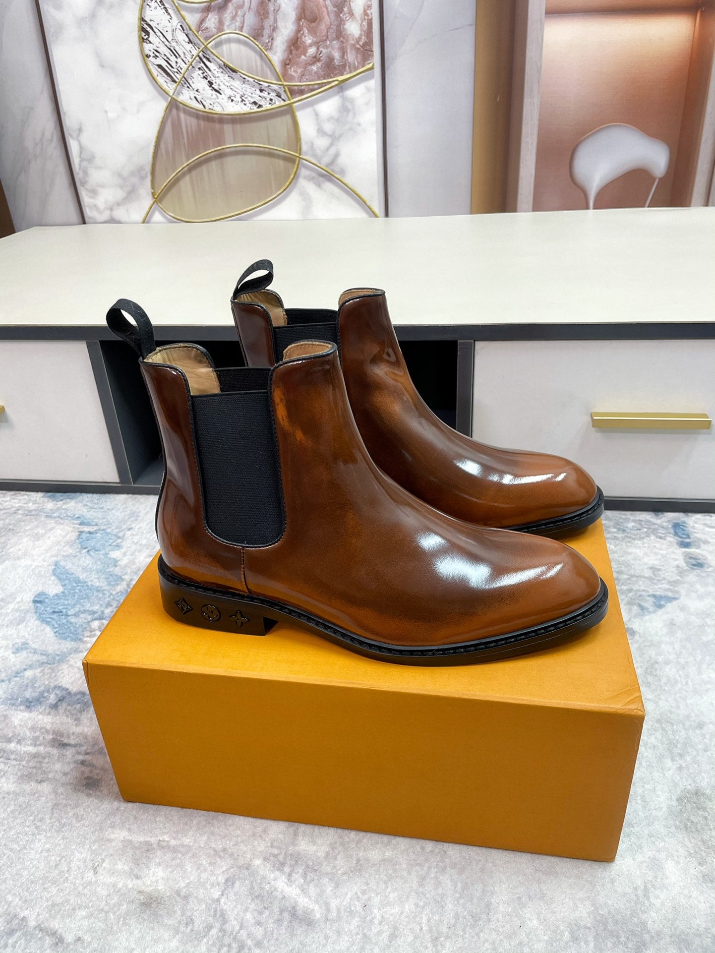 Luxury Italian Leather Dress Shoes – Premium Calf Patent Leather, Handcrafted Quality
