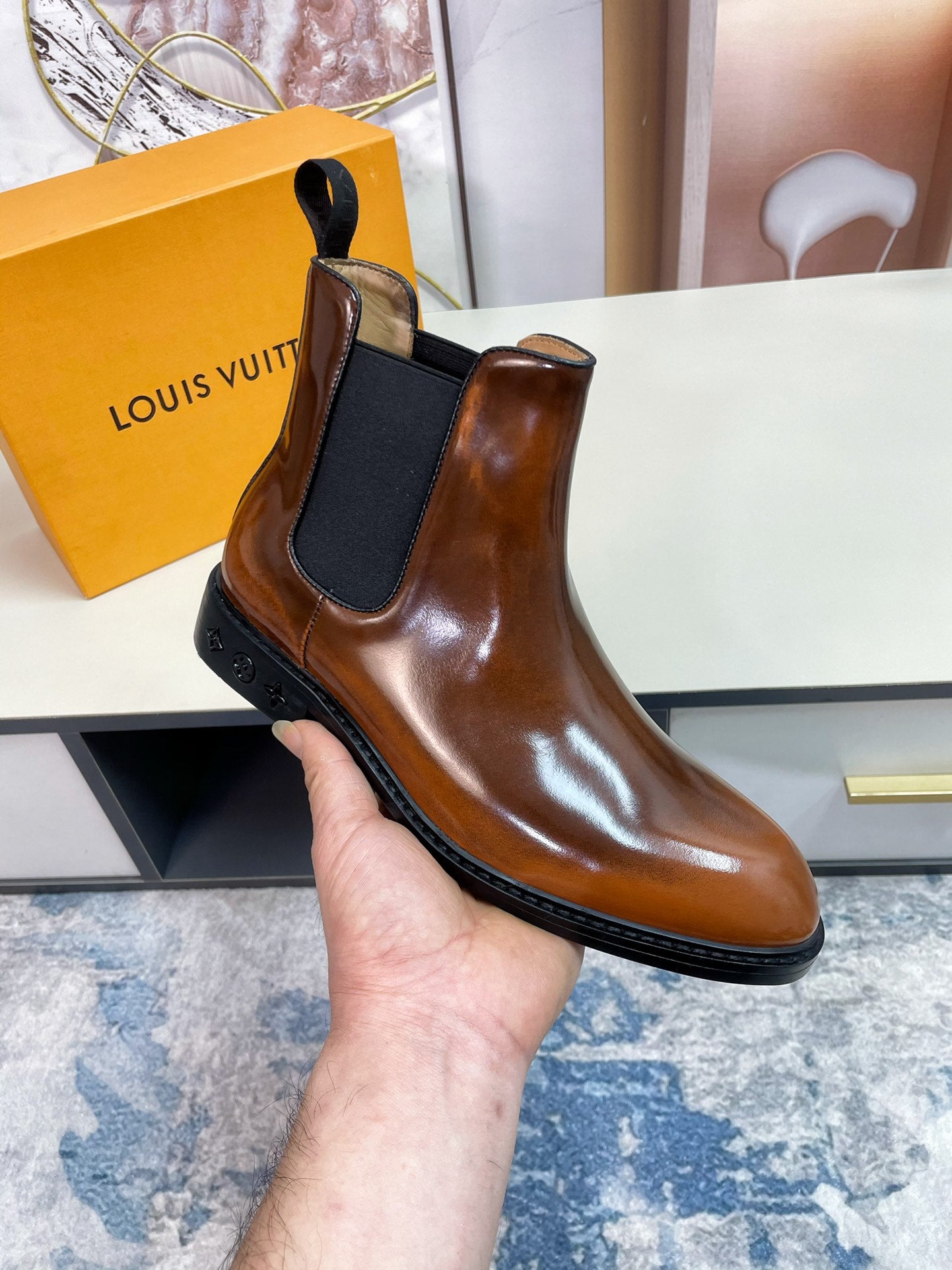 Luxury Italian Leather Dress Shoes – Premium Calf Patent Leather, Handcrafted Quality