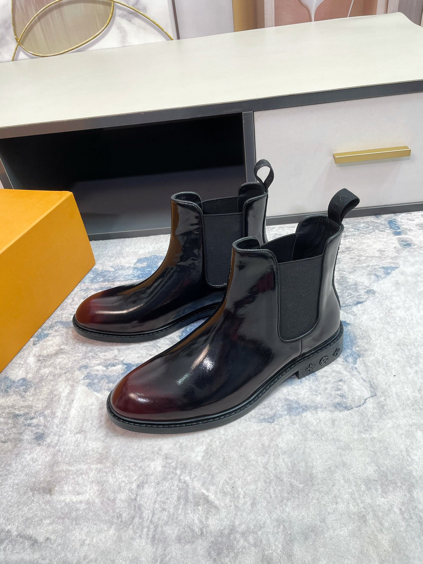 Luxury Italian Leather Dress Shoes – Premium Calf Patent Leather, Handcrafted Quality 06