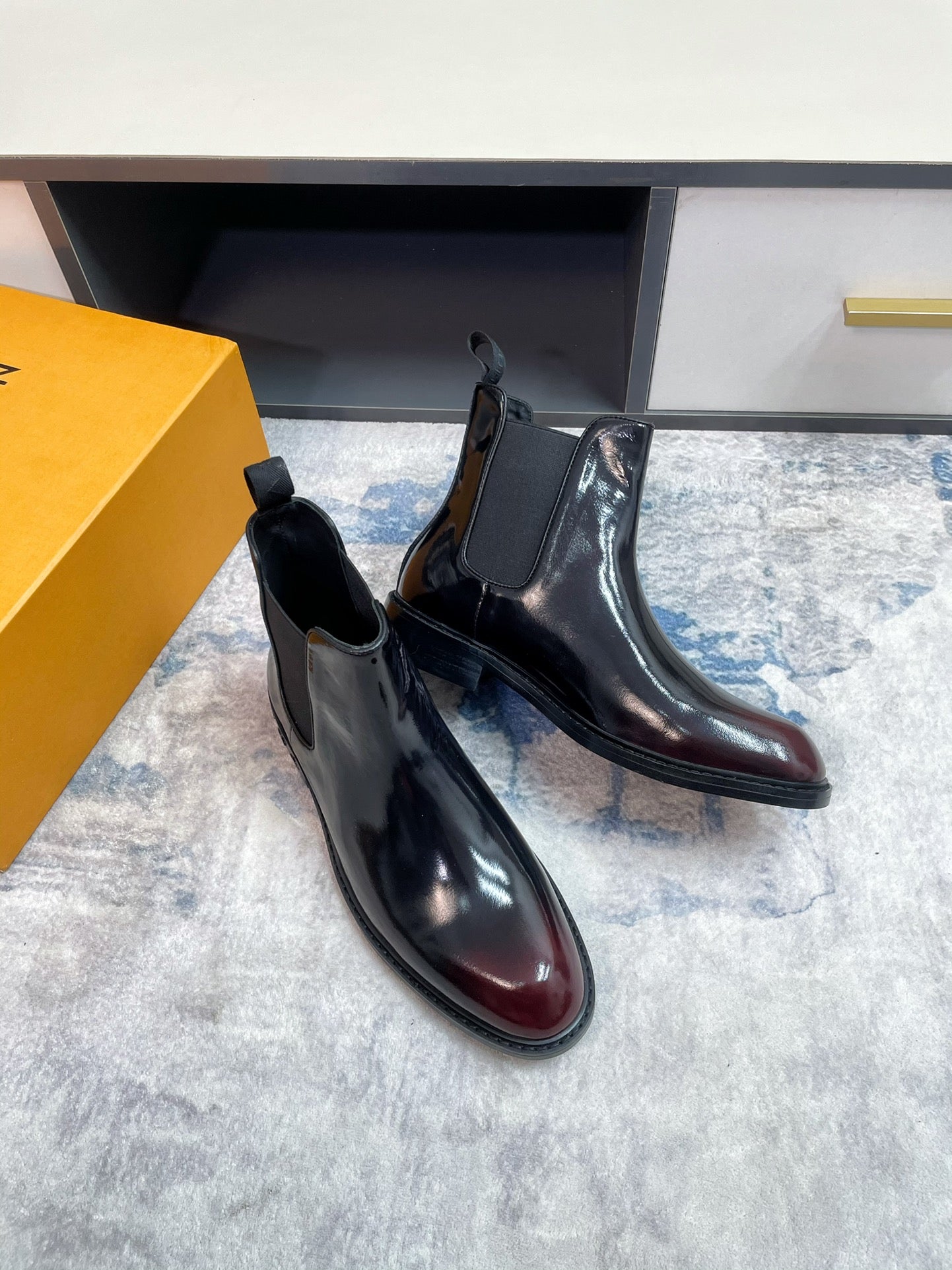 Luxury Italian Leather Dress Shoes – Premium Calf Patent Leather, Handcrafted Quality 06