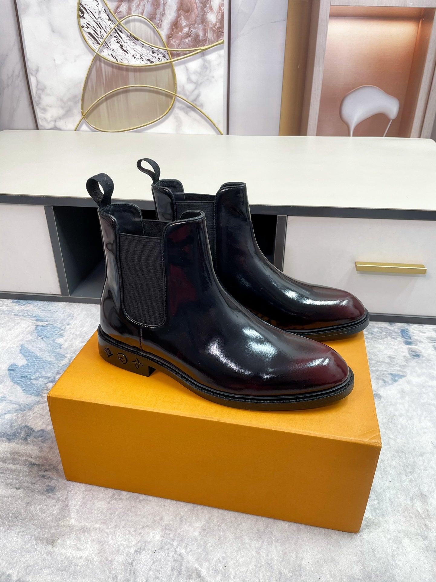 Luxury Italian Leather Dress Shoes – Premium Calf Patent Leather, Handcrafted Quality 06