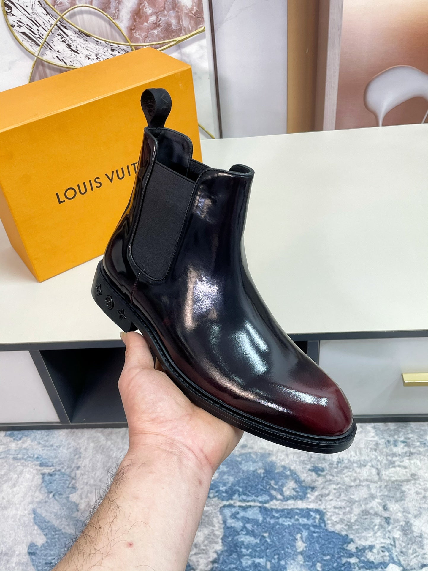 Luxury Italian Leather Dress Shoes – Premium Calf Patent Leather, Handcrafted Quality 06