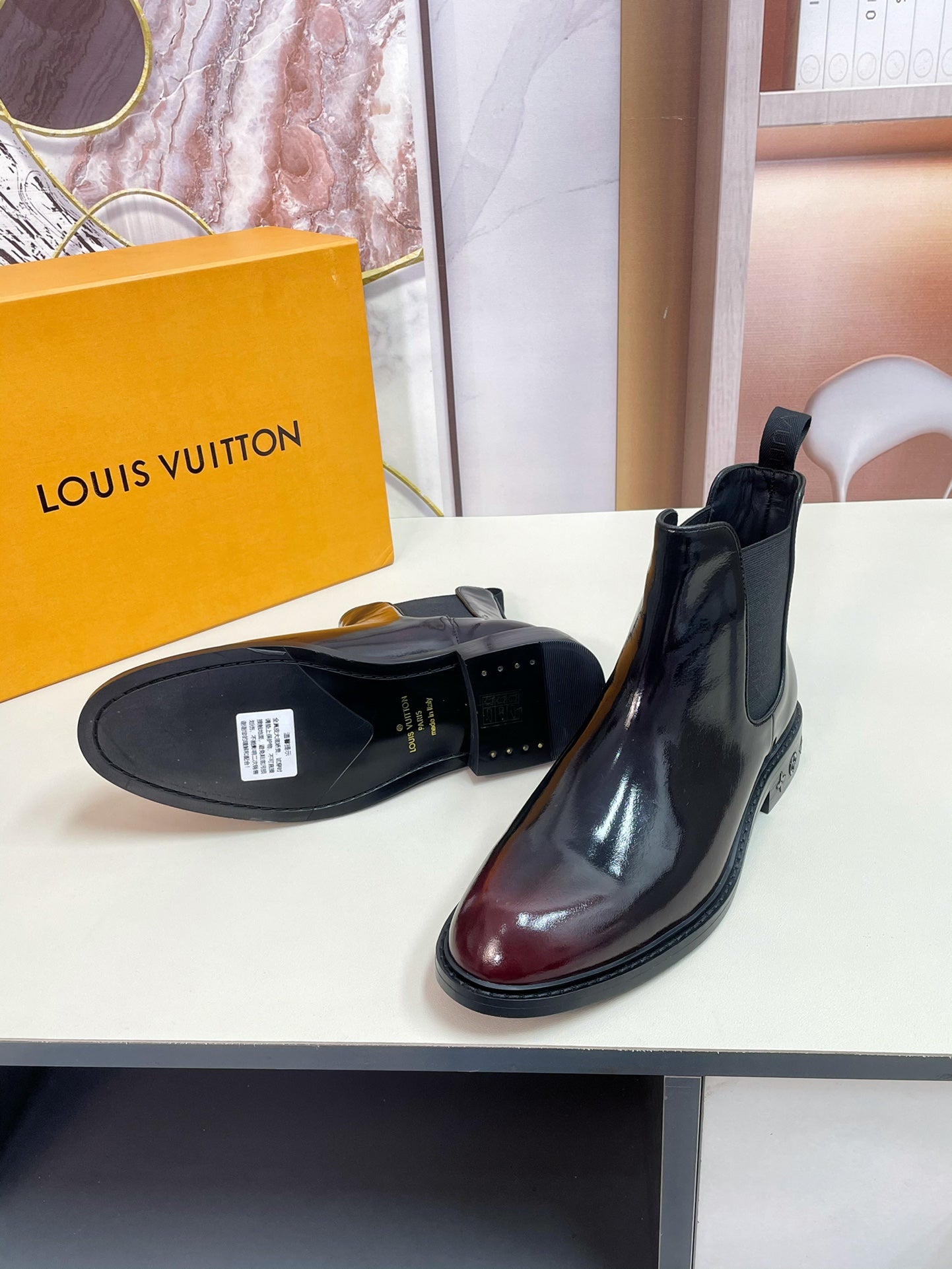 Luxury Italian Leather Dress Shoes – Premium Calf Patent Leather, Handcrafted Quality 06