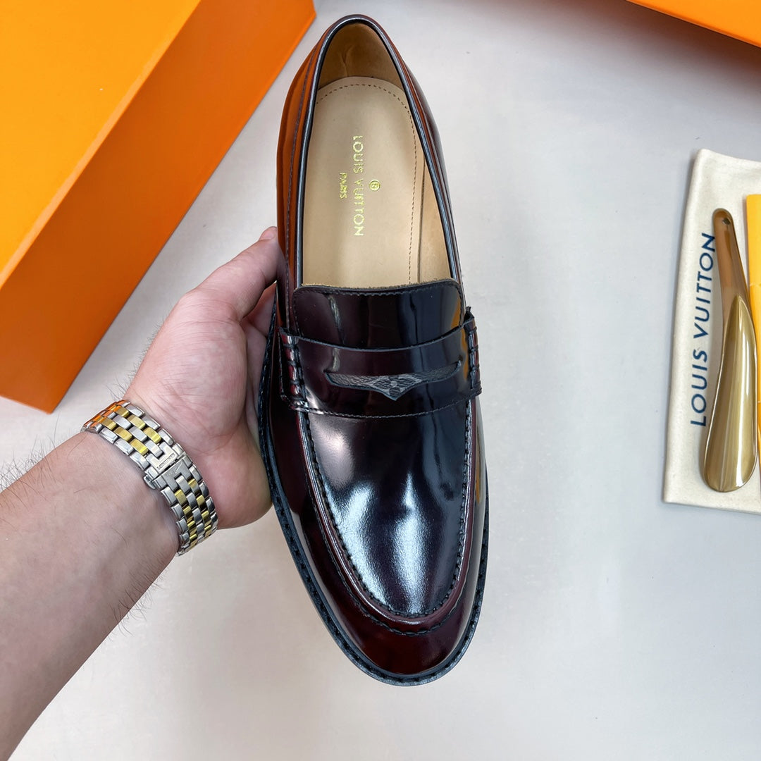 Luxury Italian Leather Dress Shoes – Premium Calf Patent Leather, Handcrafted Quality 26