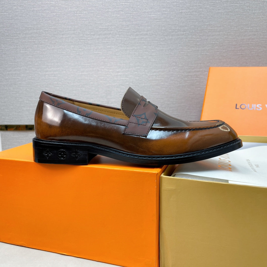Luxury Italian Leather Dress Shoes – Premium Calf Patent Leather, Handcrafted Quality 38