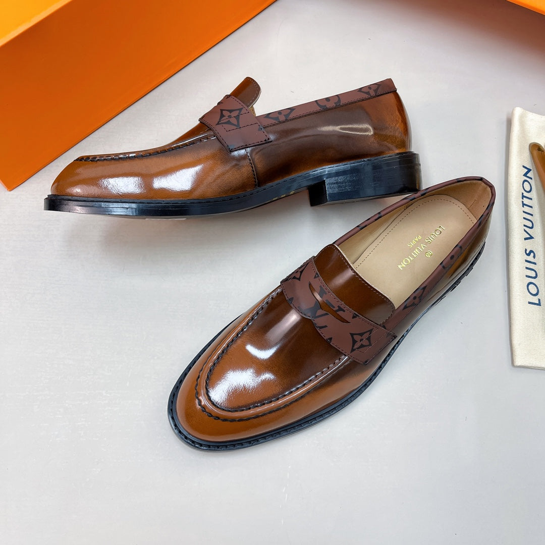 Luxury Italian Leather Dress Shoes – Premium Calf Patent Leather, Handcrafted Quality 38