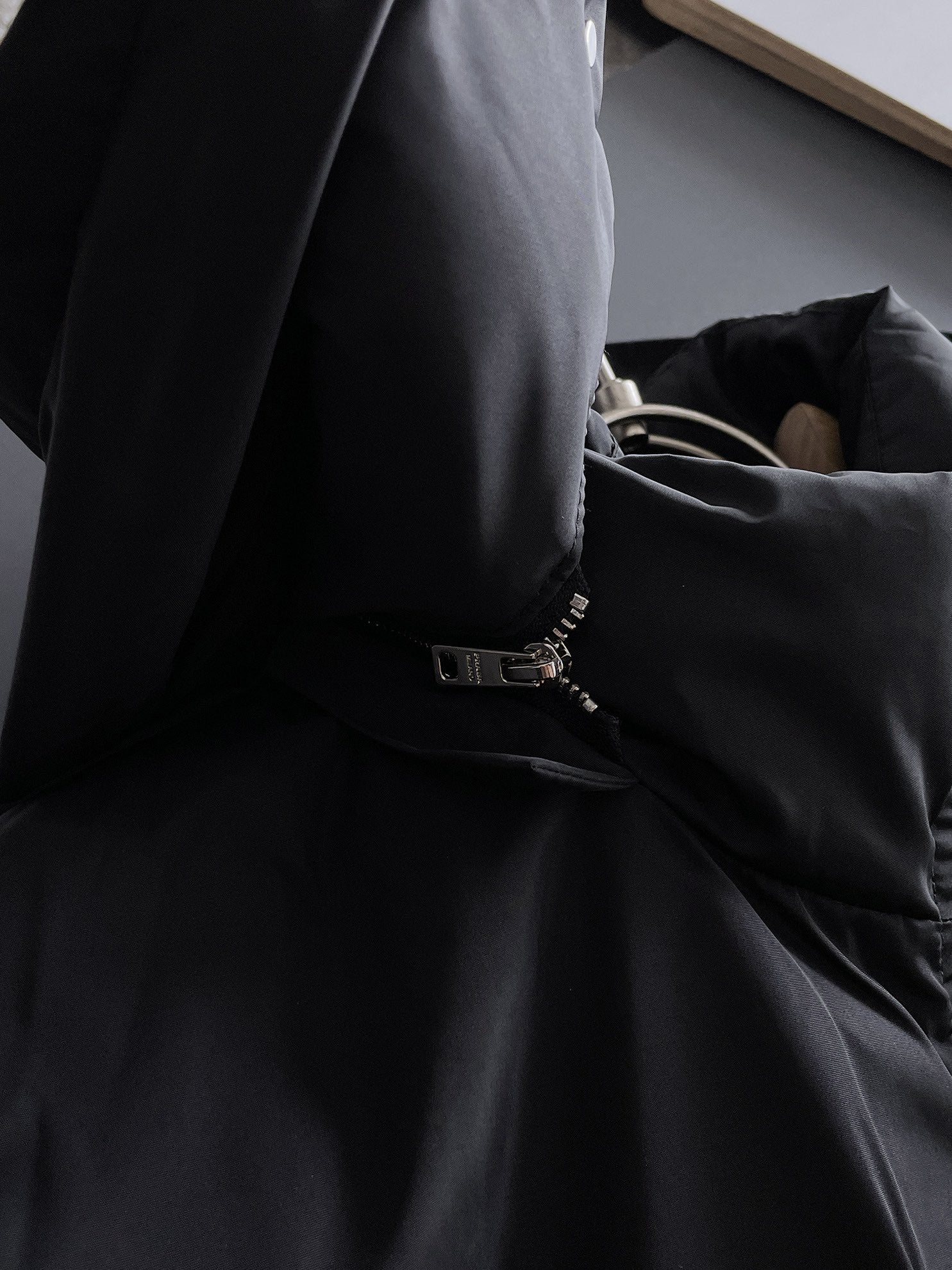 PRADA 2024 FW Premium Goose Down Jacket | Colorblock Design | Unisex | M–3XL