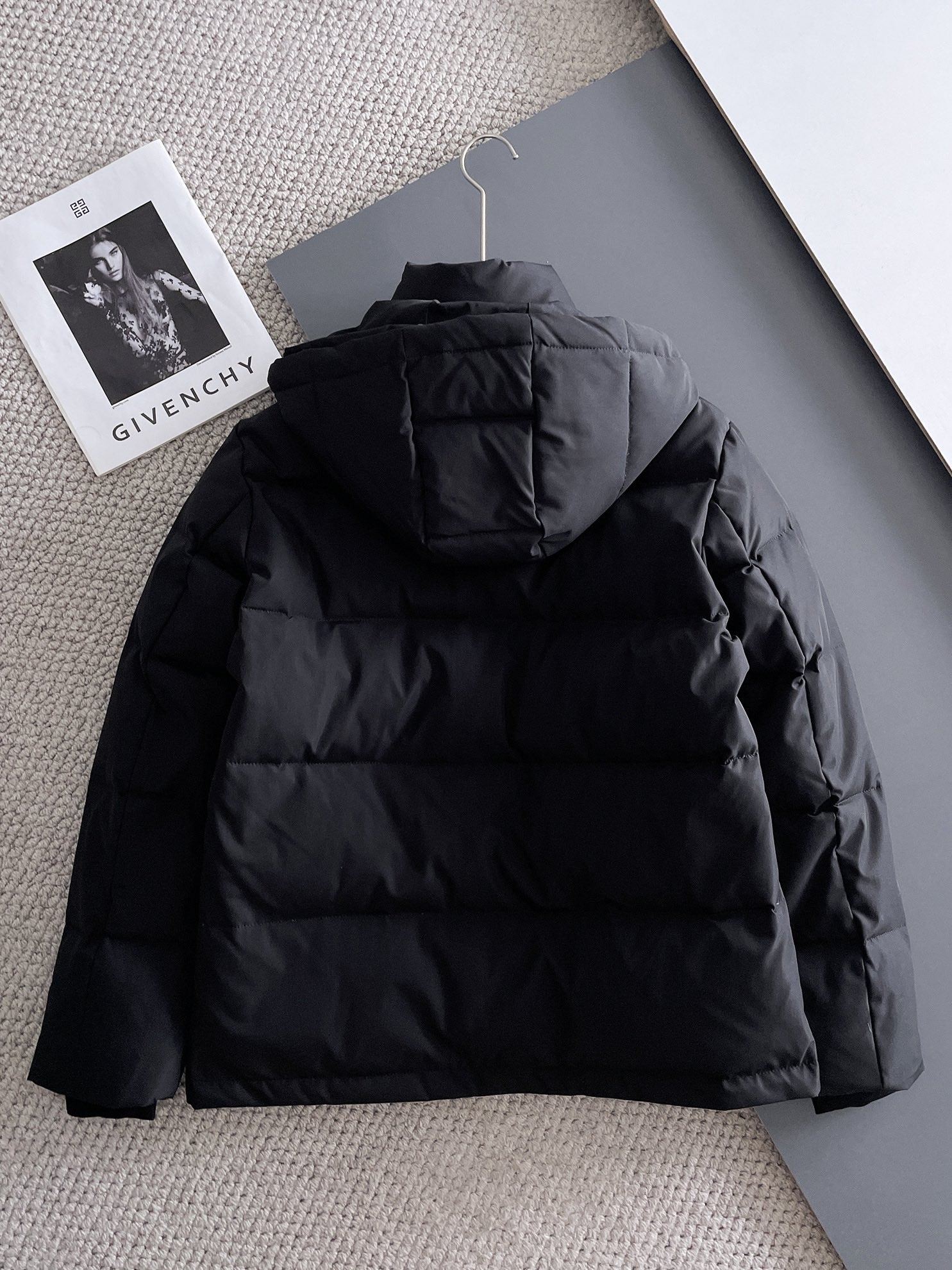 PRADA 2024 FW Premium Goose Down Jacket | Colorblock Design | Unisex | M–3XL
